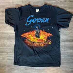 Vintage Gowan Black Graphic T-Shirt from Expo 86 Concert
